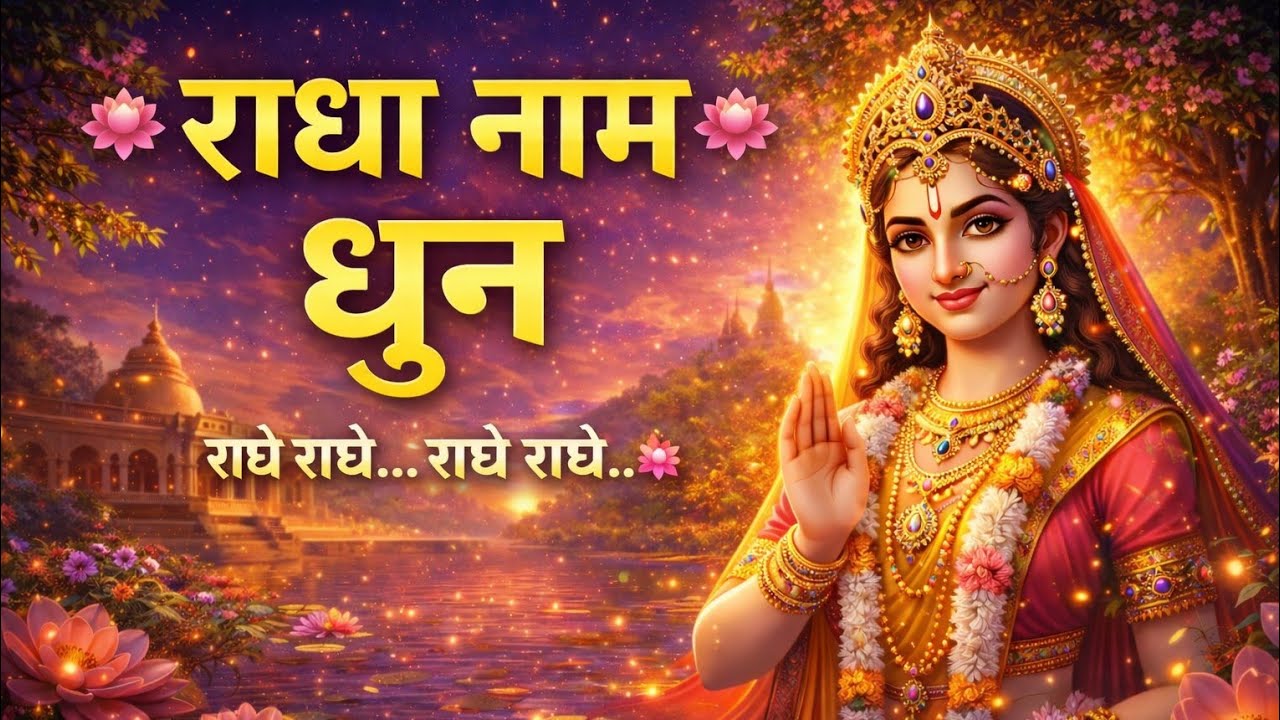 🌼 राधा नाम धुन 🌼 आँखें बंद करो और राधे में खो जाओ