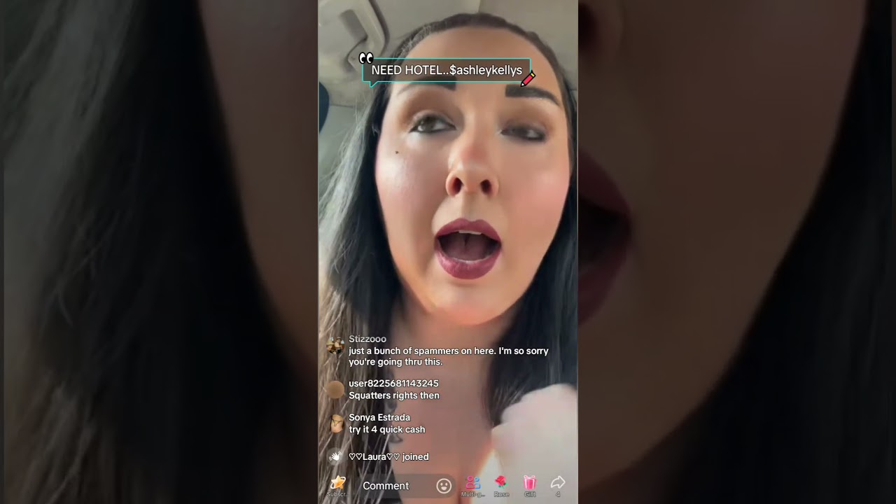 Live replay from 8/16/24 TikTok and Internet scammer Ashley Spurling @Ashleyykelly