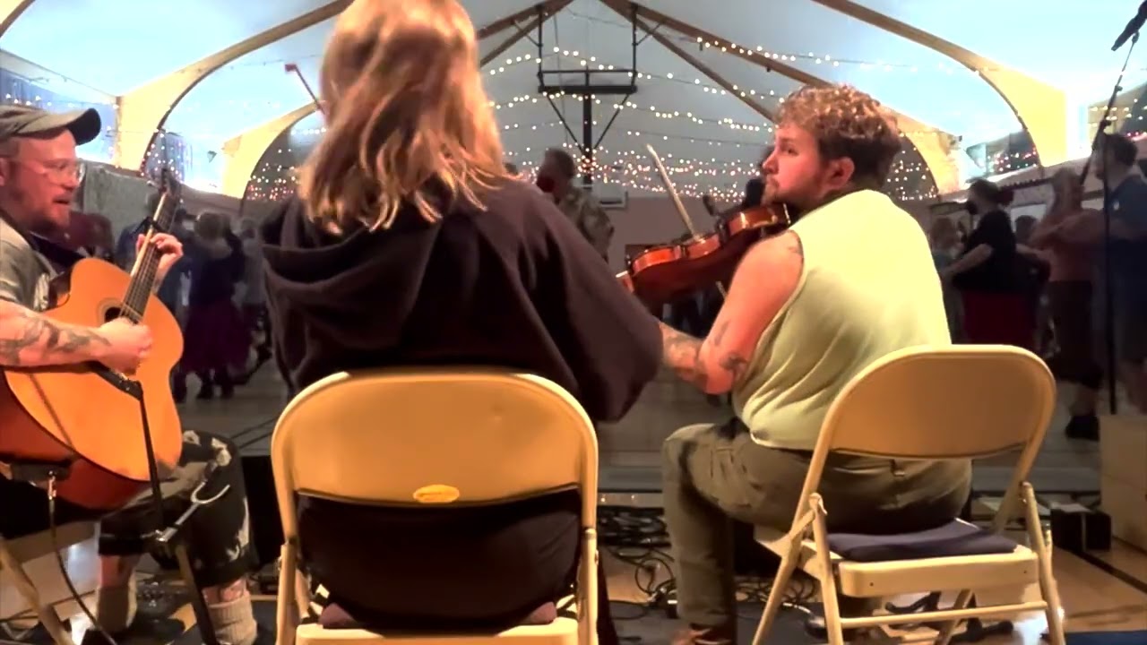 The Orb Weavers (Hayden Stern, Elise Snoey, Ezra Jane Landsman) at Corvallis Contra Dance Weekend