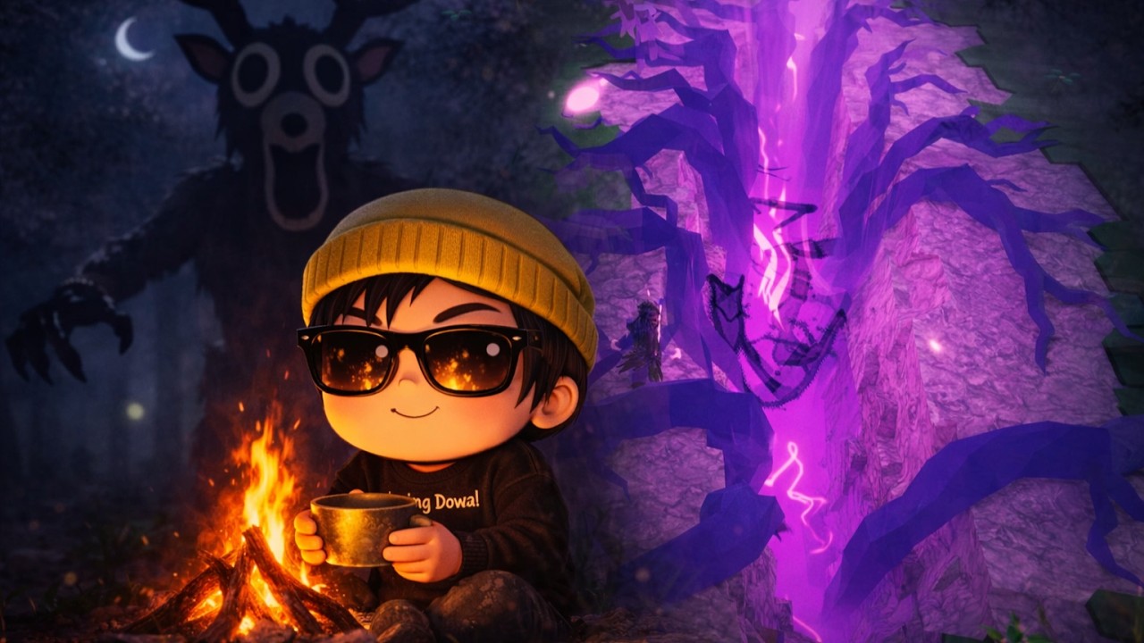 LIVE 🔴 TANTANGAN NAMATIN HARCORE MODE | 99 NIGHTS IN THE FOREST ROBLOX