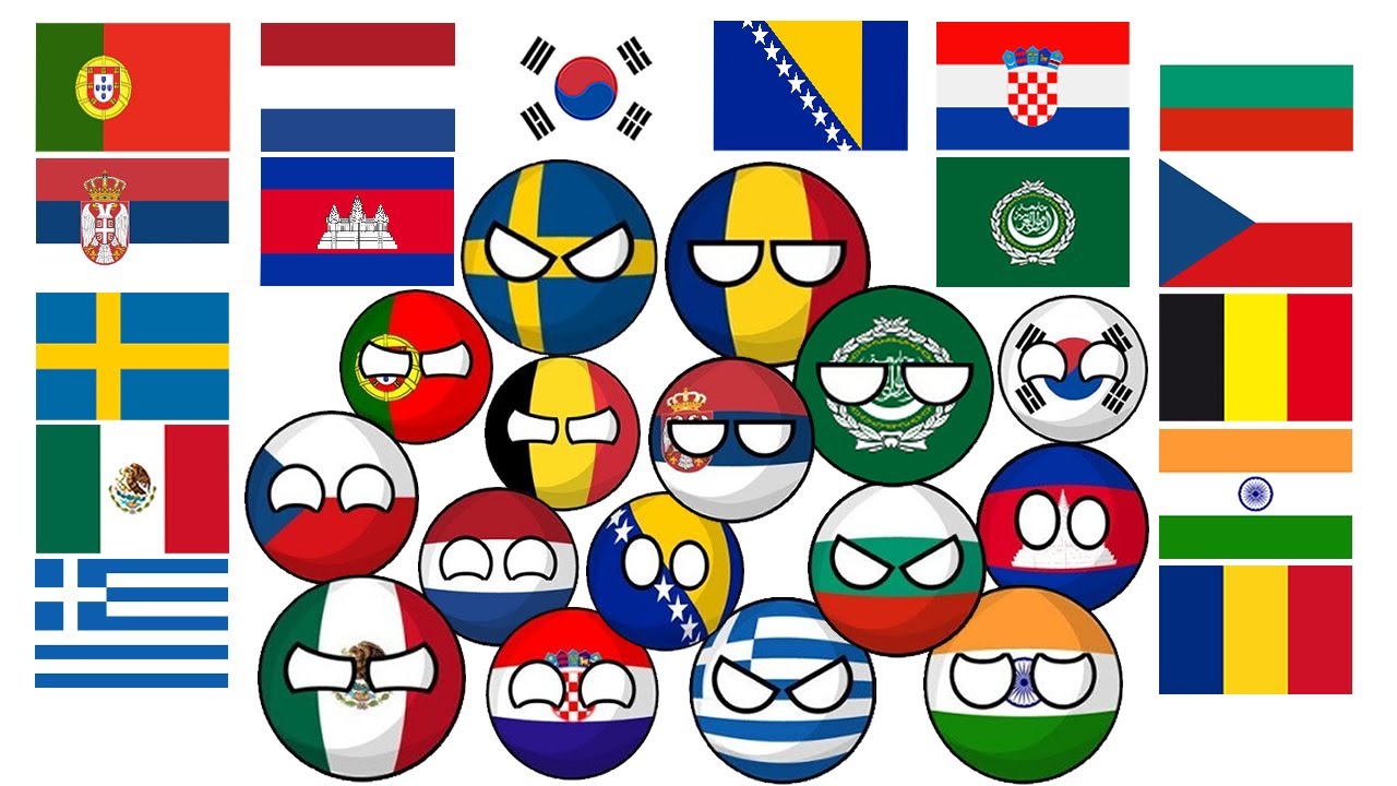 Countryballs на разных языках ​| Part 2