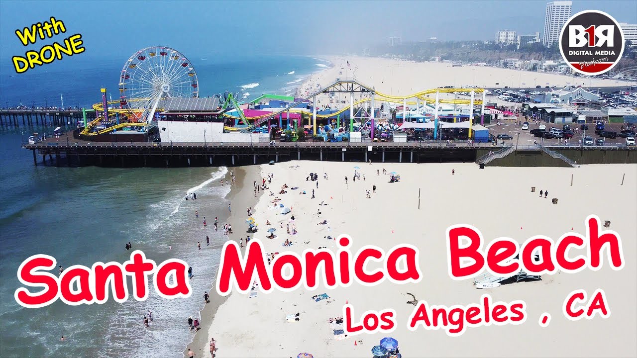 SANTA MONICA / Los Angeles / California - DRONE