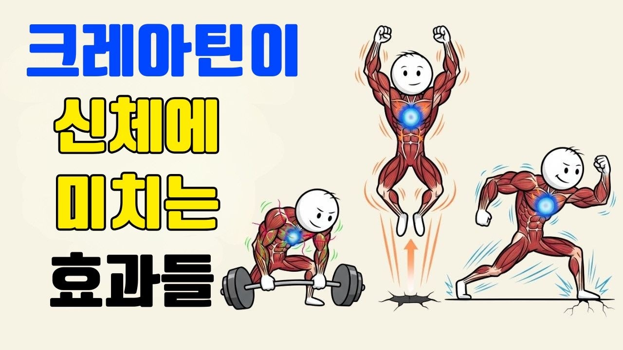 크레아틴을 매일 섭취하면 우리 몸에 어떤 변화가 일어날까요? (과학적 설명)
