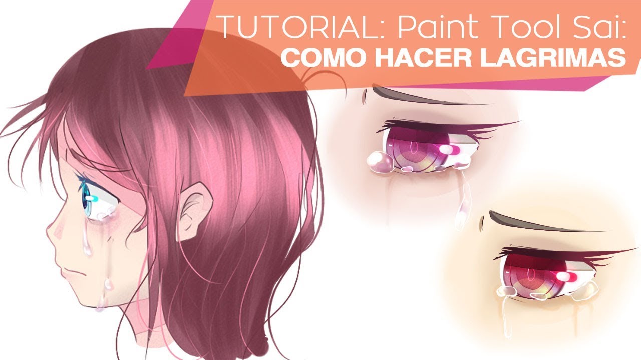 ✎COMO HACER LAGRIMAS EN PAINT TOOL SAI 🍋 | BGM94