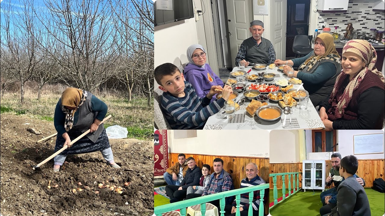 İftar yemeği bahçeye soğan ve biber tohumları 🌶️🧅 ektik