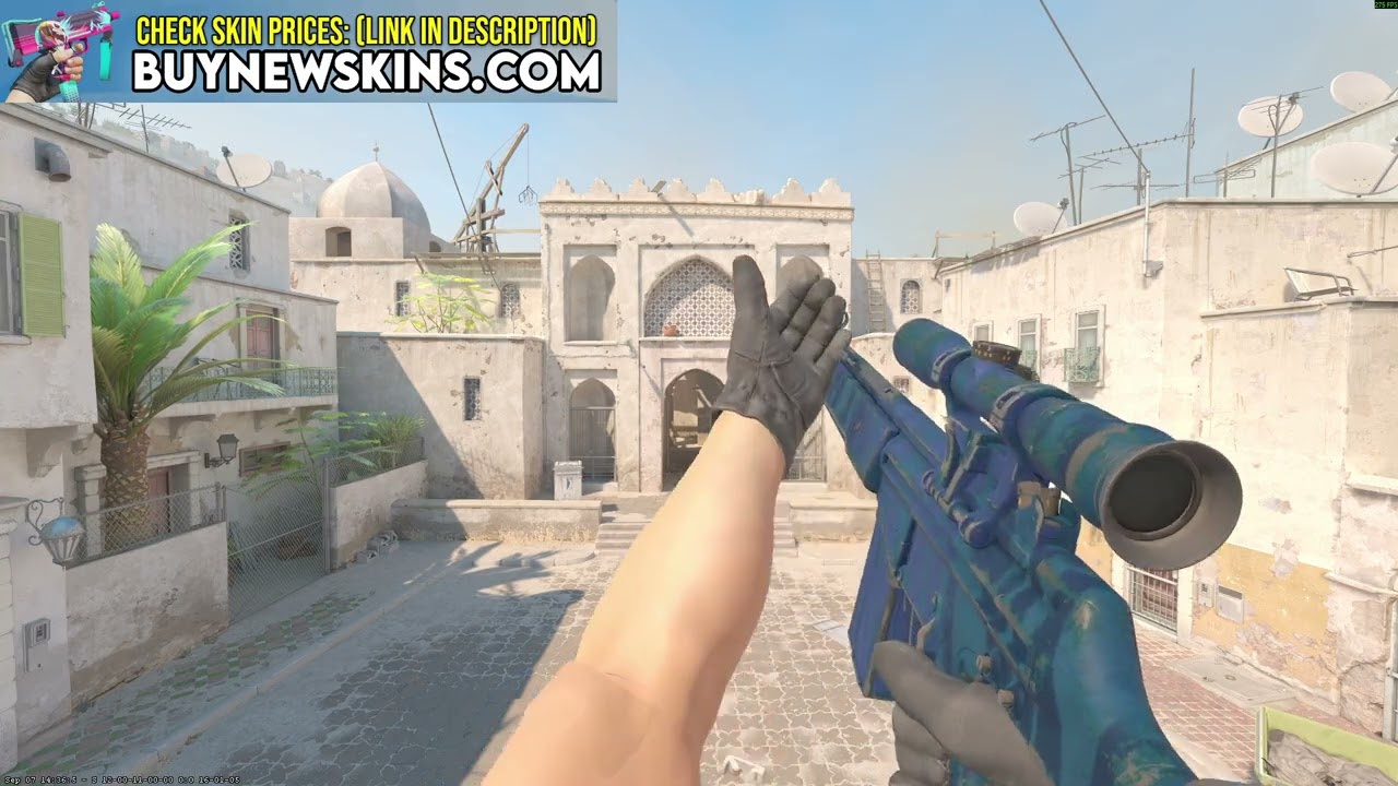 G3SG1 Azure Zebra (Field-Tested) In Game Showcase - eSports 2013 Winter Collection | CS2