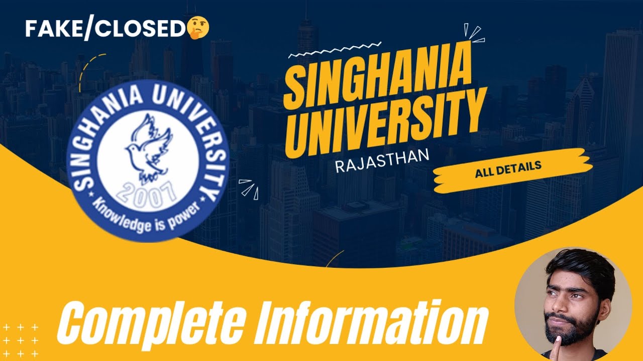Singhania University Rajasthan Complete Information | fake university 🤔 #singhaniauniversity