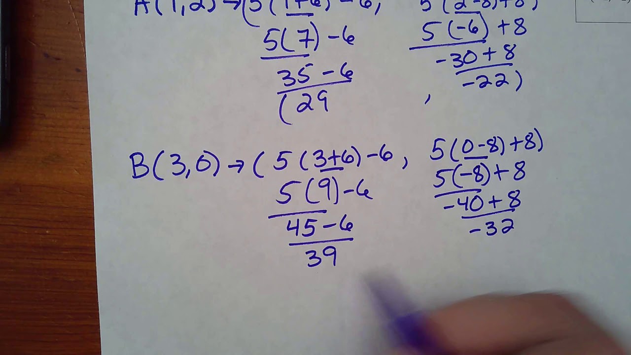 Dilation not centered at the origin