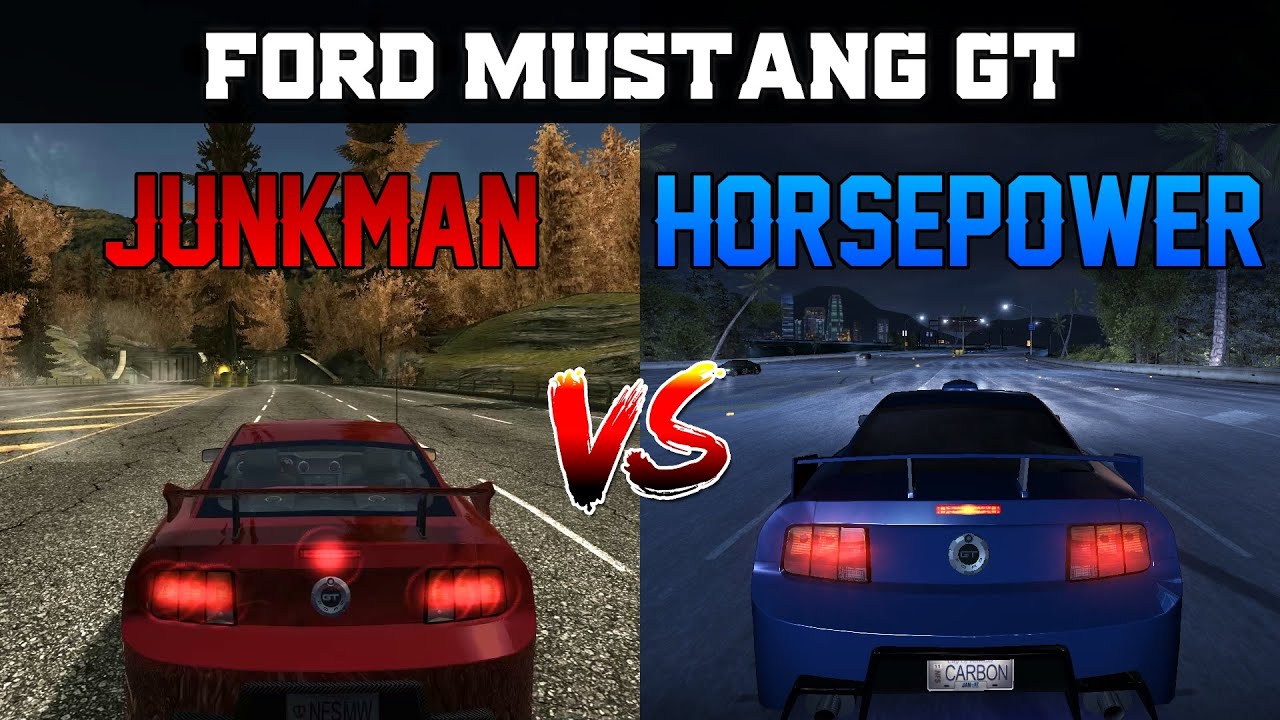 Junkman vs Horsepower - [Ford Mustang GT] - Need for Speed: Most Wanted vs Carbon