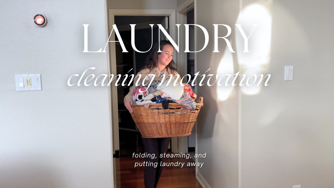 Cleaning Motivation | Put this on while you fold laundry! 🧺