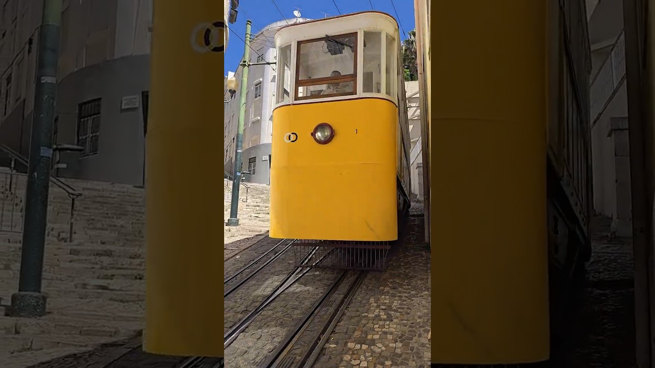 Funicular railway in Lisbon, Portugal 3 September 2024.