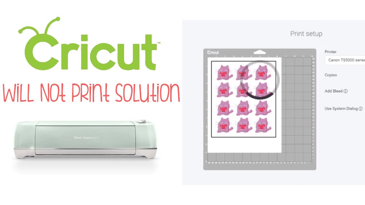 Solution: Cricut Design Space Won't Print