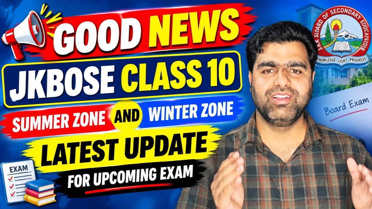 JKBOSE Class 10 Exam 2026 | Winter Zone Latest Update | Most Important Information | Good News