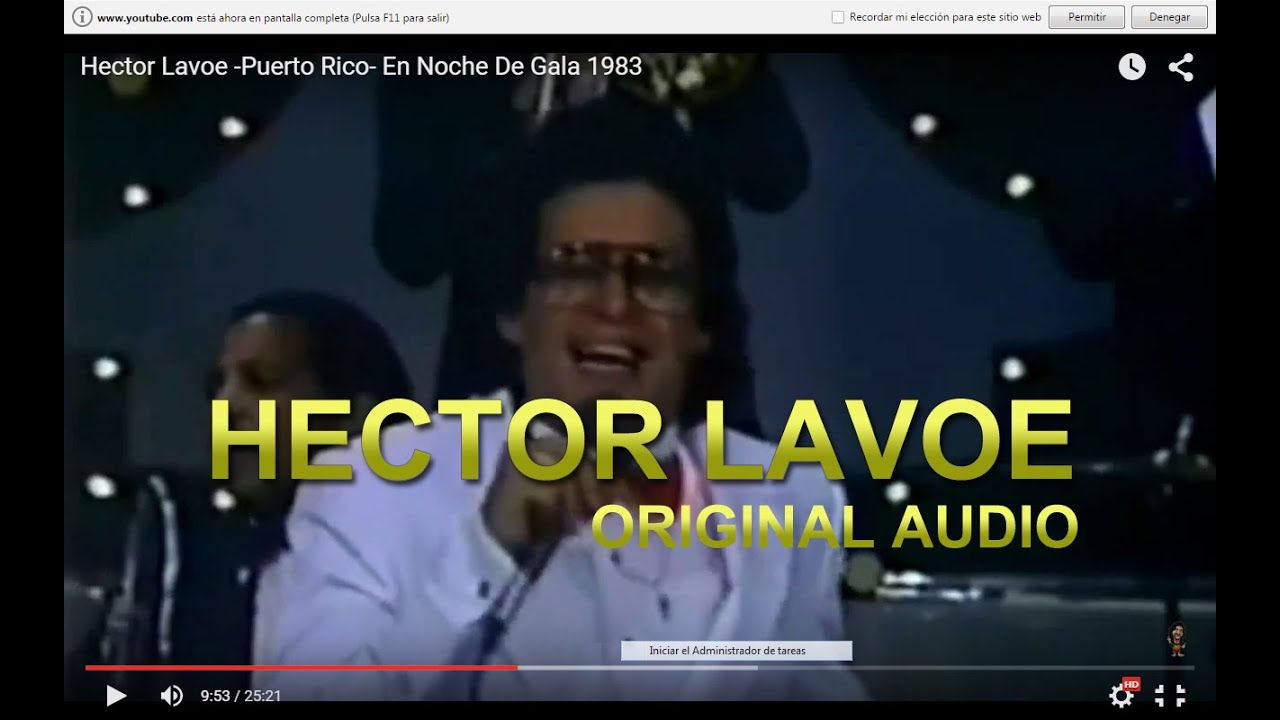 Hector Lavoe -Puerto Rico- En Noche De Gala 1983