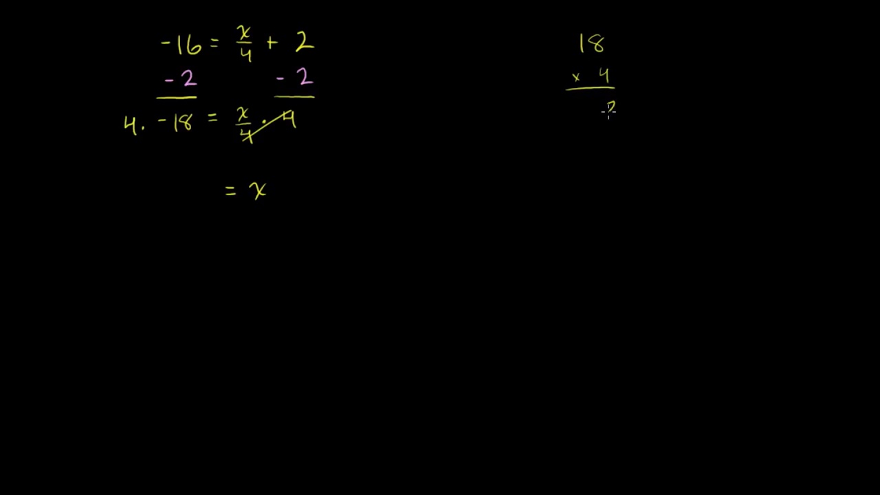 Esempio: equazione con x al numeratore (due passaggi) | Equazioni lineari | Algebra I | Khan Academy