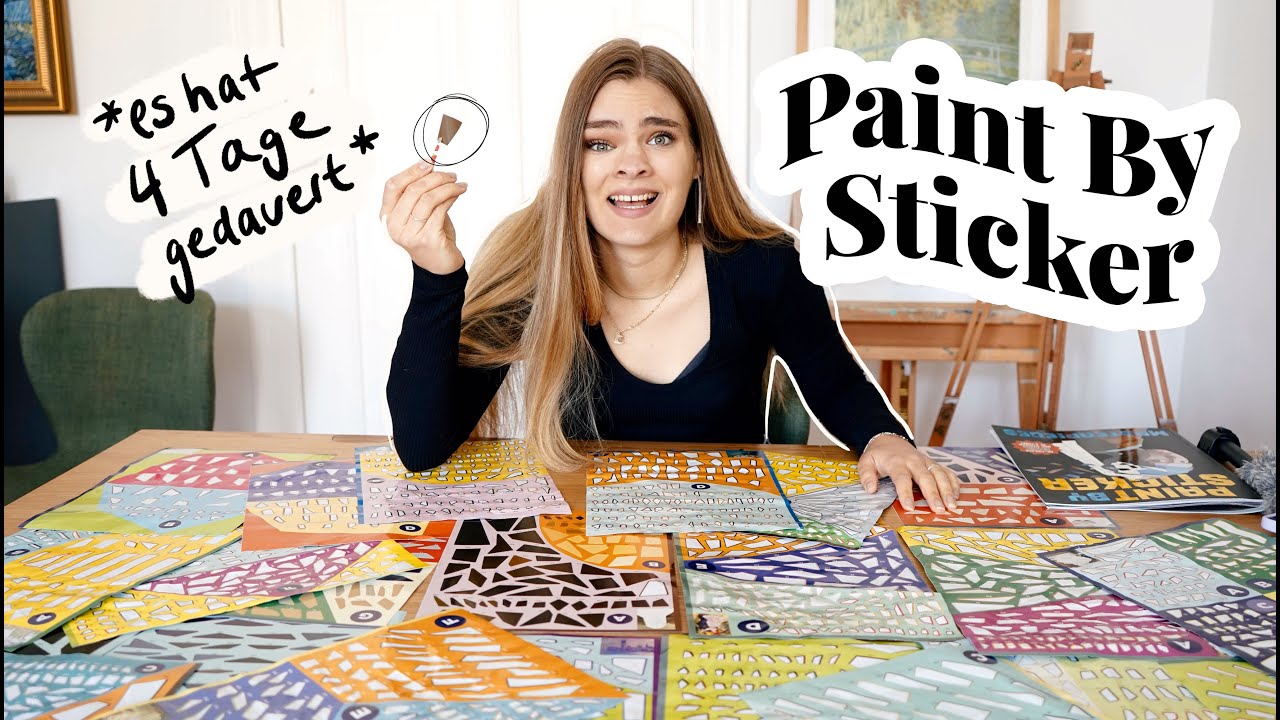 K&uuml;nstlerin testet: Paint By Sticker - Gem&auml;lde aus 2 Tausend Stickern kleben // I'mJette