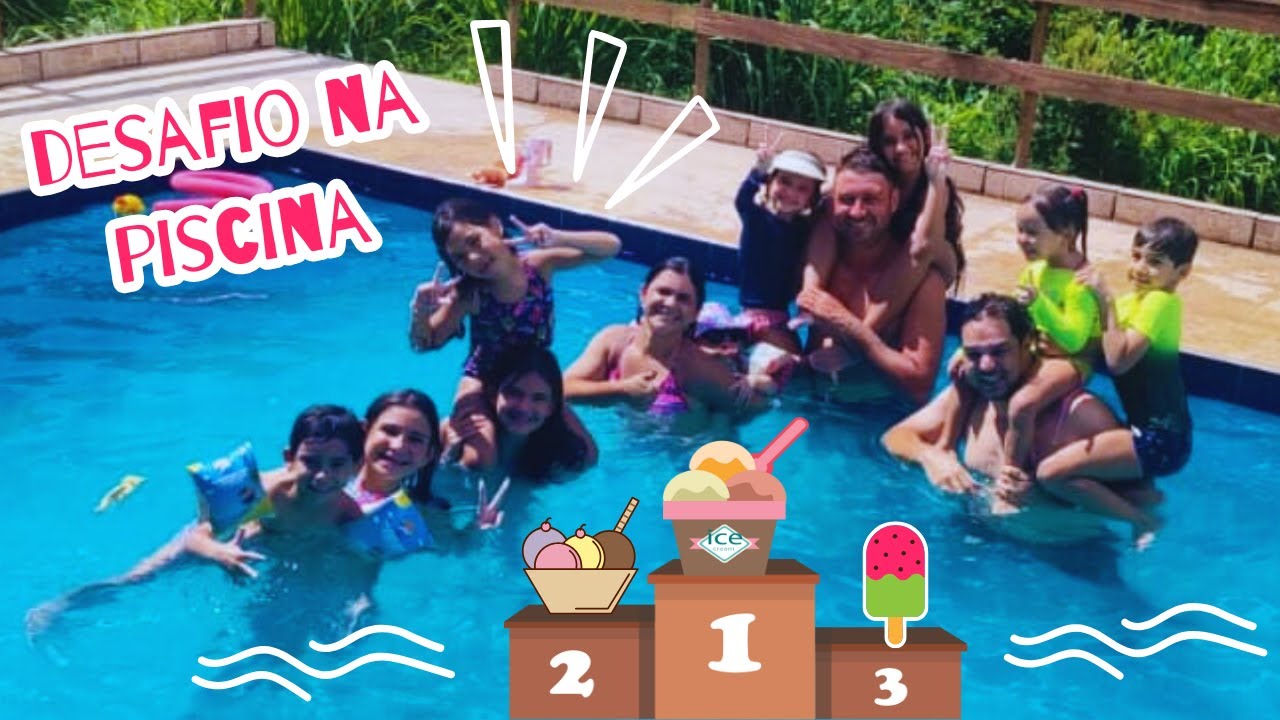 Desafio na piscina da ro&ccedil;a |  Desafio em Fam&iacute;lia.