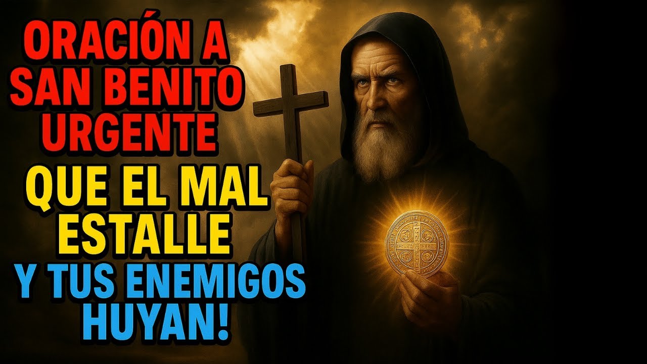 Oración a San Benito MÁS PODEROSA 🙏 ¡Libérate del MAL, Enemigos y Hechizos con SU Medalla Milagrosa!