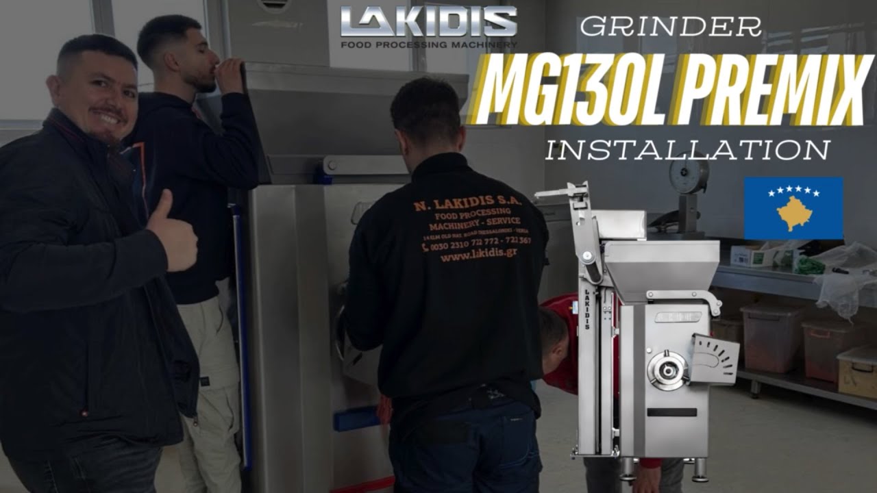 LAKIDIS MG130L Premix Grinder Installation in Kosovo | Beef Meat Testing & Performance Review