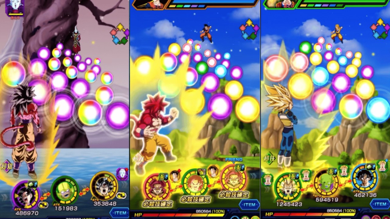 Самые безумные боевые приёмы в DBZ Dokkan Battle