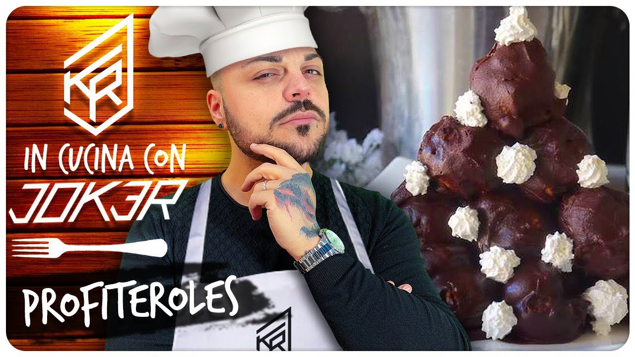 PROFITEROLES AL CIOCCOLATO RIPIENI DI PANNA !!! In Cucina Con JOKER