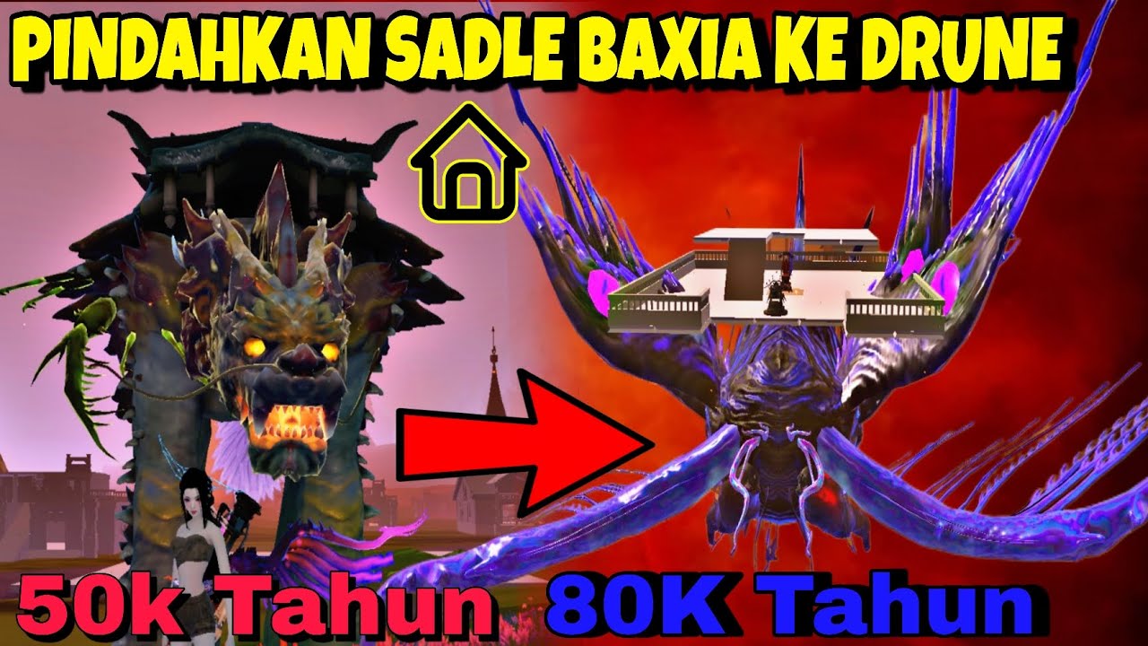 MEMINDAHKAN SADLE BAXIA KE DRUNE PAUS🗿✌ | chimeraland china