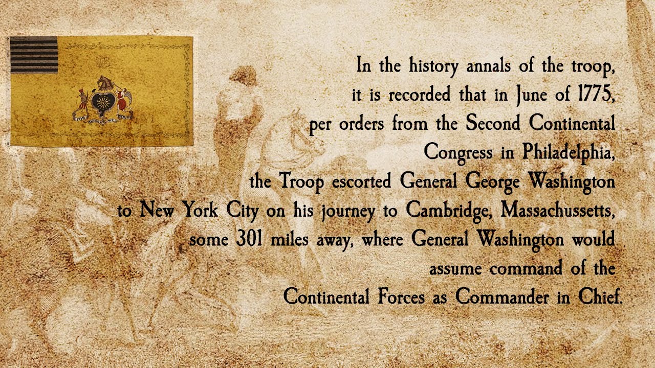 Legacy Marker Program: Philadelphia Light Horse & George Washington Escort