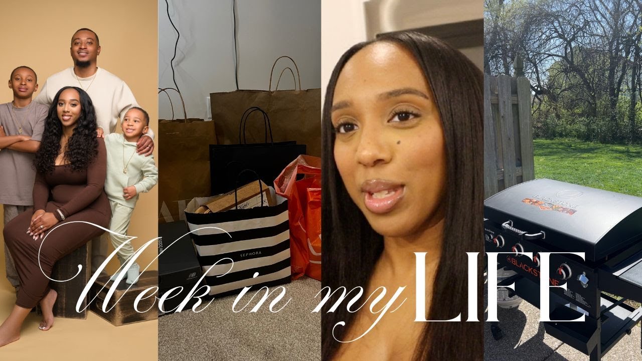Week in my life:BTS family photoshoot | Boys cut + Wash Routine | Blackstone fail | $300 makeup haul