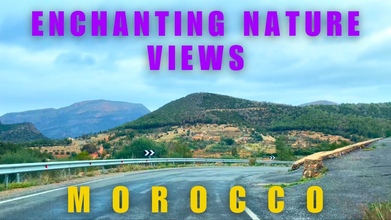 driving from tafoughalt to Berkane | Morocco 2024 Enchanting nature views | person walking