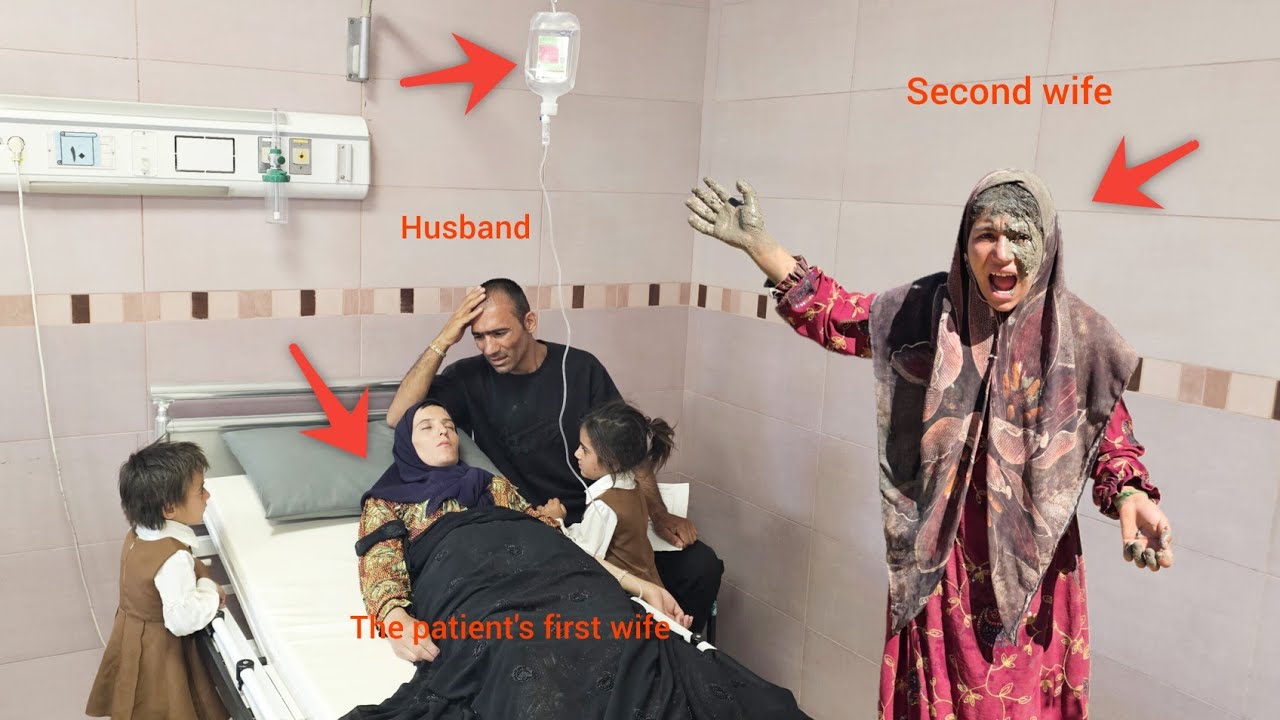 The first lady,  patient, goes to  doctor, gets tested, and finds peace in  absence of  second lady.