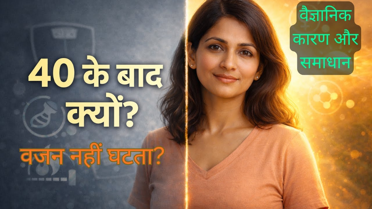 40 के बाद वजन क्यों बढ़ने लगता है? | वैज्ञानिक कारण और समाधान