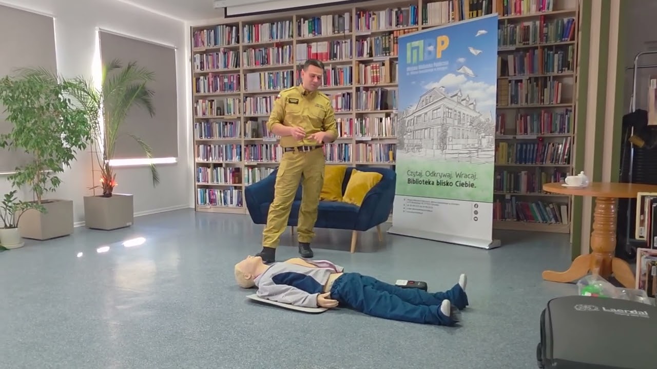 👨‍🚒Pierwsza pomoc w Miejskiej Bibliotece Publicznej w Ostrołęce❤️‍🩹