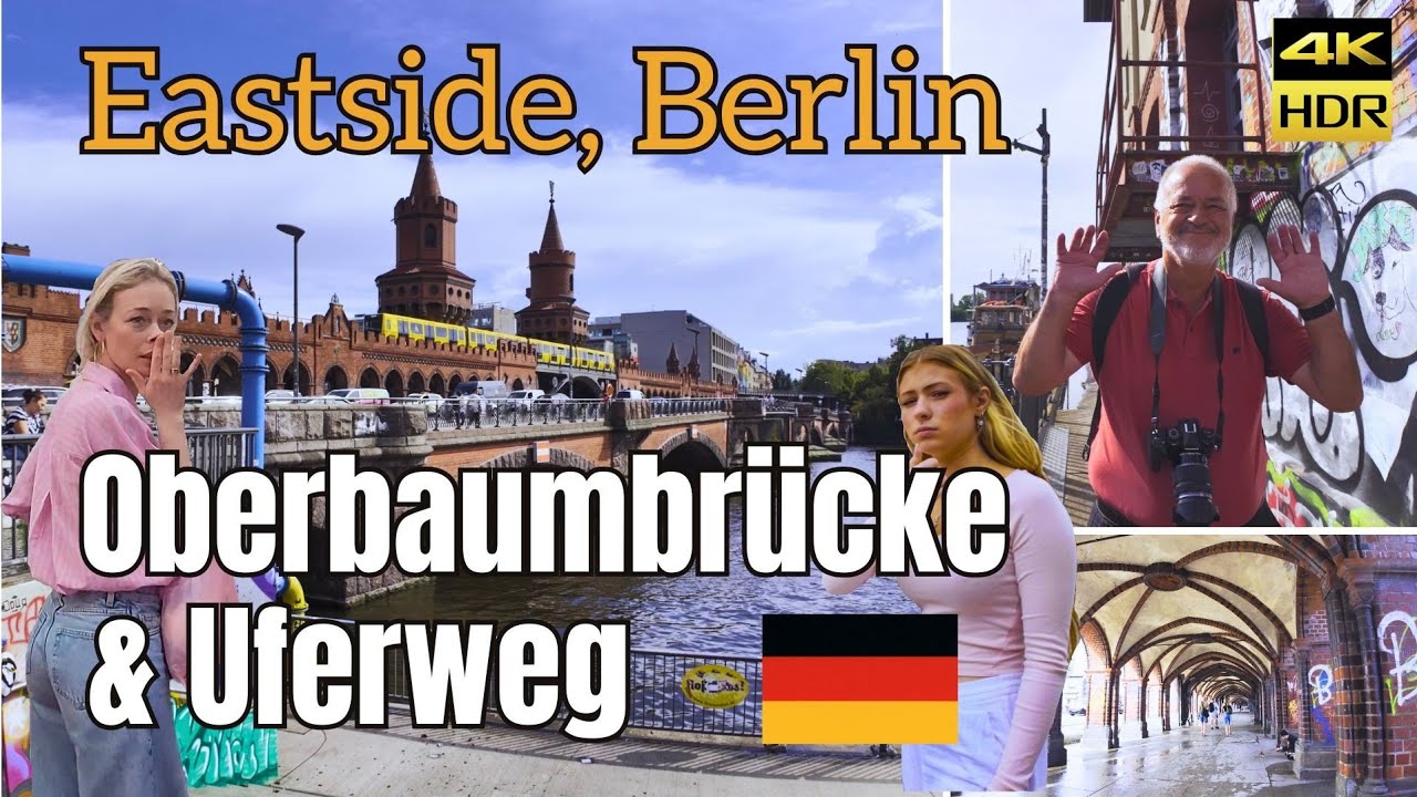 [4K HDR] Unfiltered Strolling at Oberbaum Bridge & Spree Riverside Serenity in Berlin, Germany 🇩🇪