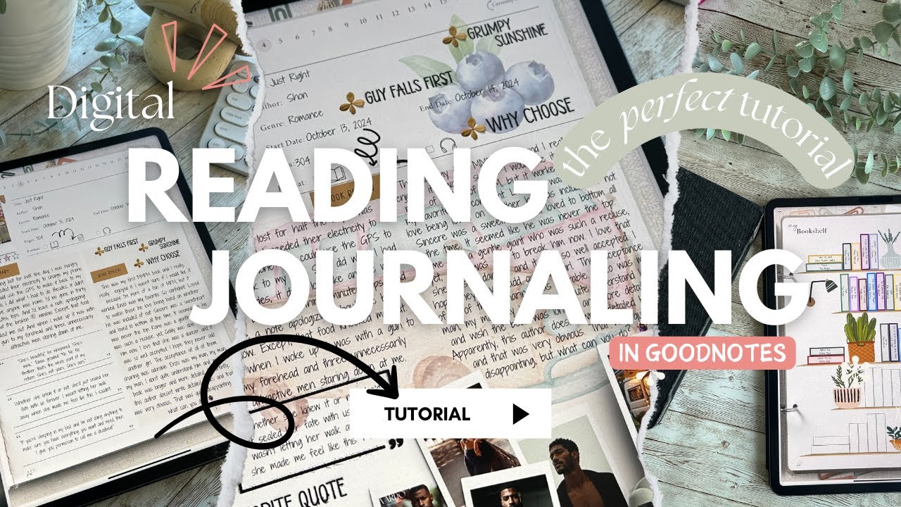 Digital Reading Journal 📚✏️ | * 3 Reading Journal Spreads * Goodnotes on iPad, Tips For Beginners