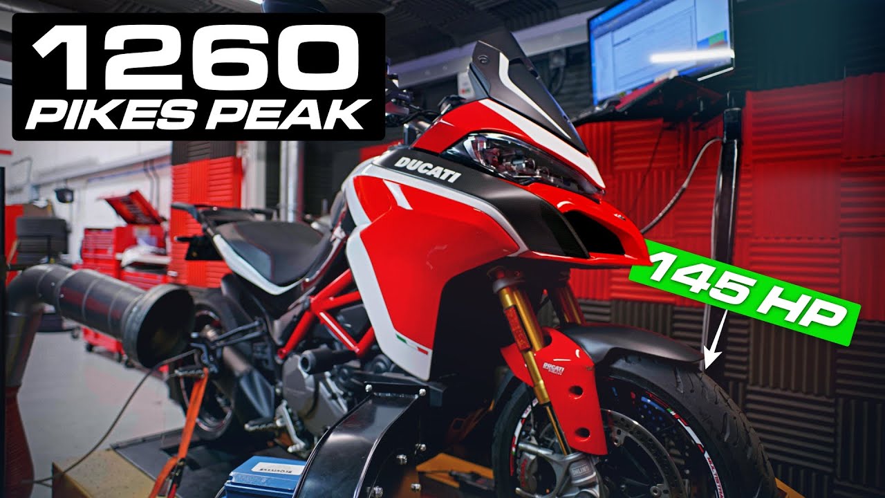 Перенастройка DVT для Ducati Multistrada 1260 | Настройка динамометра | Пайкс-Пик | BHP UK