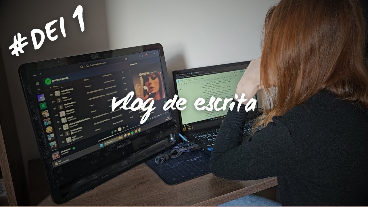DIÁRIO DE UMA ESCRITORA INICIANTE: Vlog de escrita