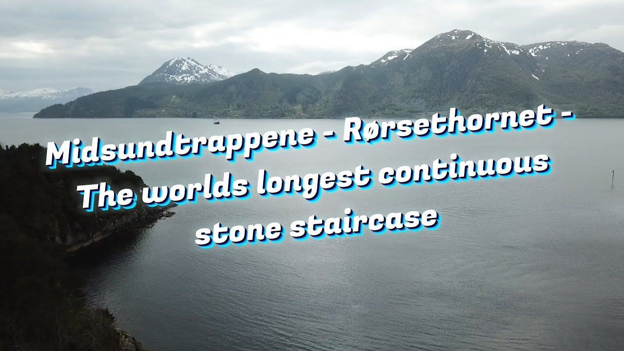 Norway.Midsund Stairs.Worlds(Norway`s)longest stone steps.Dji action 2