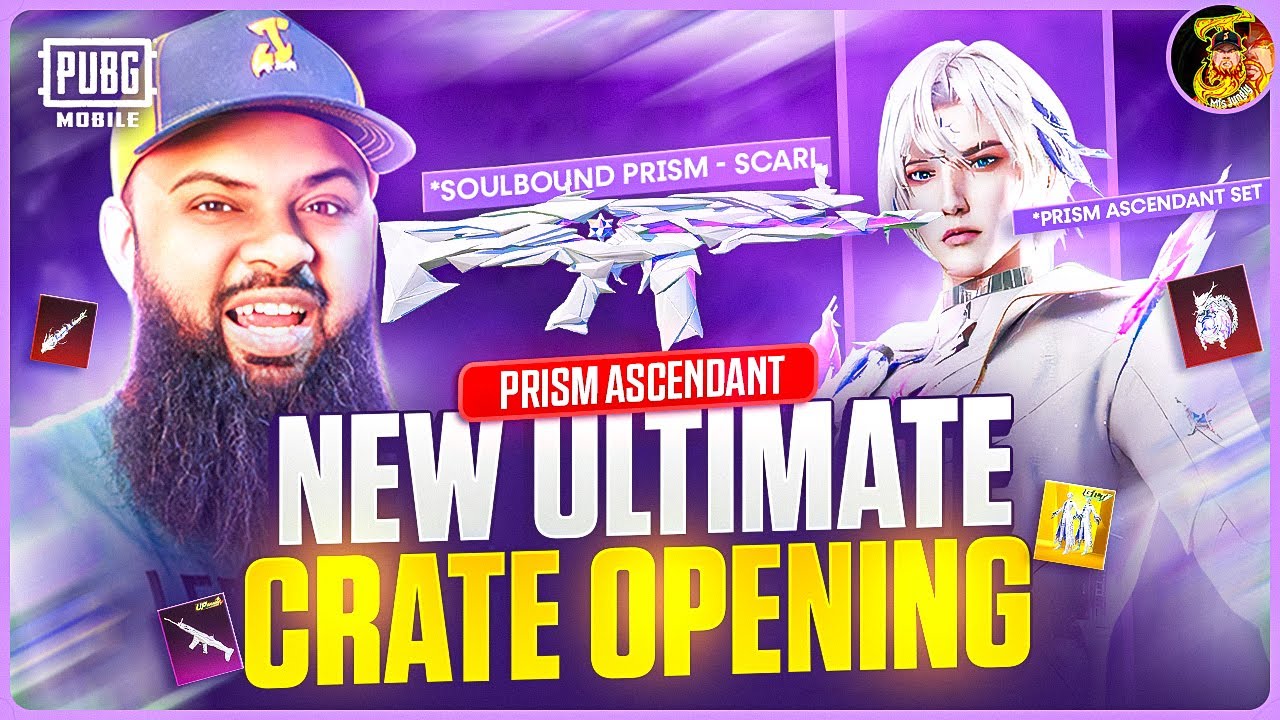 23,000UC 💸 Ultimate Prism Ascendant Gilt Set & SCAR-L Maxout Lucky Spin 💎 PUBG Mobile Crate Opening