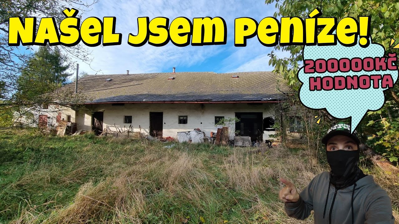OPUŠTĚNÉ LUXUSNÍ SÍDLO! NAŠEL JSEM PENÍZE! HODNOTA MAJETKU 200000KČ(ODHAD). MAJITELÉ TU MAJÍ PARTE!