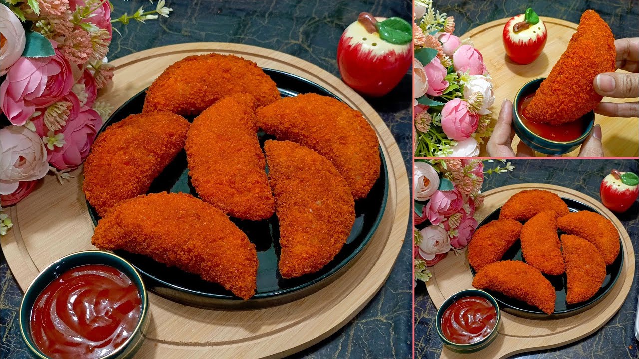 Ramzan Special Chicken Half Moon Pie Recipe | Crispy & Easy Iftar Snacks | Quick Evening Snacks