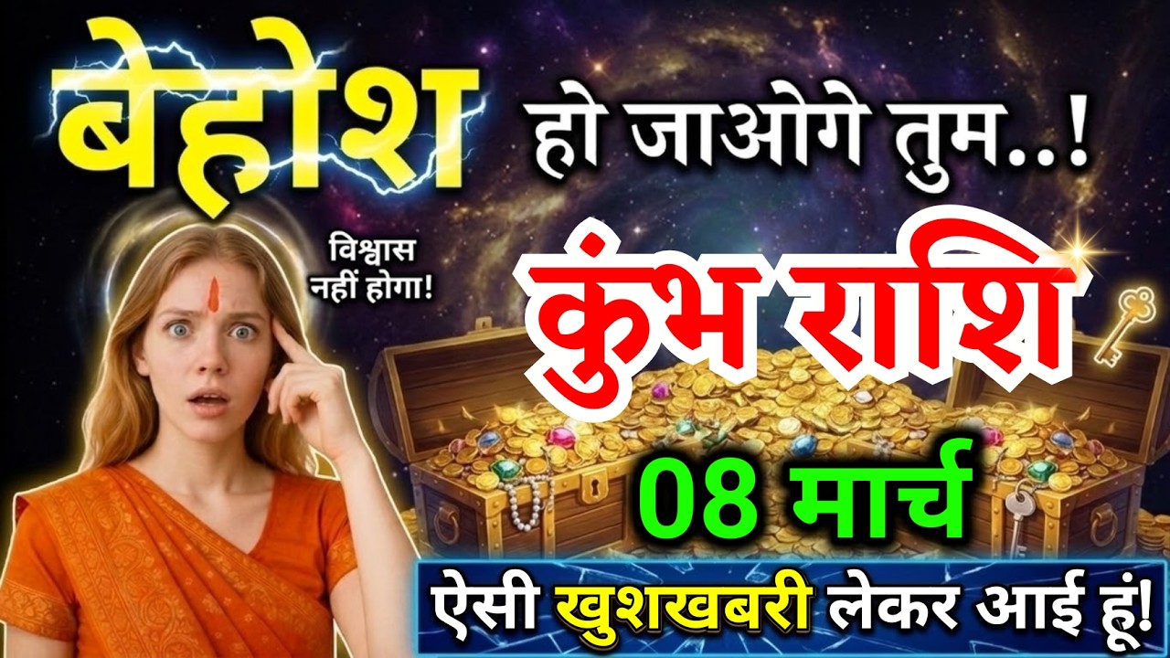 8 मार्च, कुंभ राशि वालों बेहोश हो जाओगे तुम, Kumbh Rashi, शुभ समाचार!