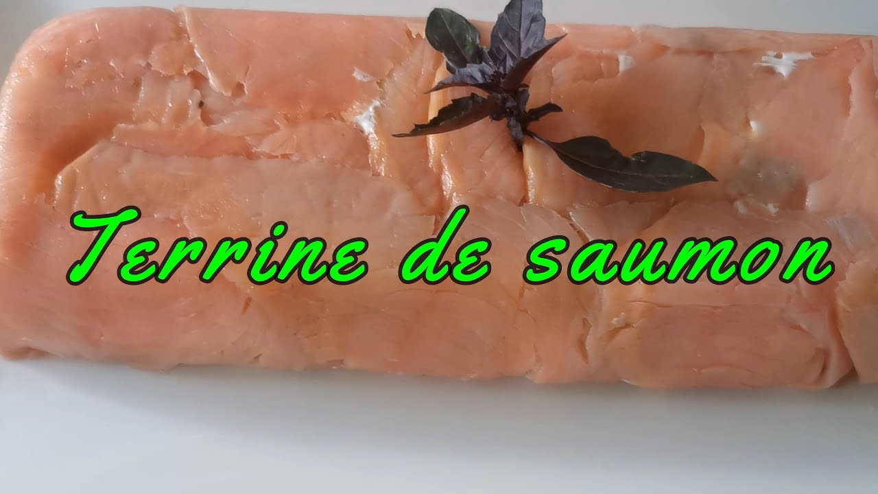 Terrine de saumon.Salmon terrine.