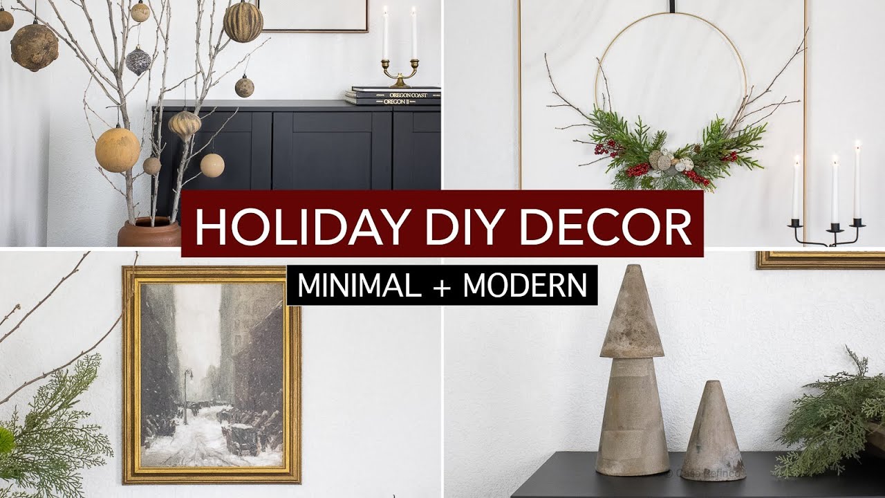 Minimalist Christmas DIY Decor Ideas