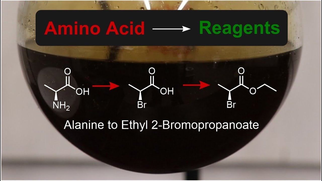 Alanine to 2-Bromopropanoic Acid and Ethyl 2-Bromopropanoate