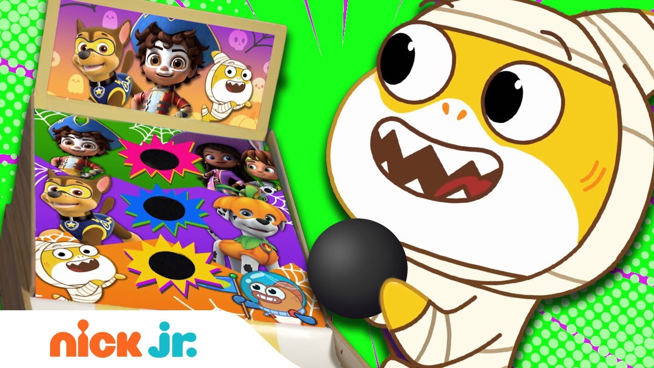 Halloween Skee-Ball Arcade Action Game! #3 w/ PAW Patrol, Baby Shark! | Games for Kids | Nick Jr.