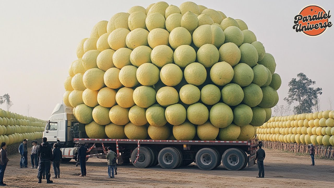 How Taiwanese Farmers Harvest Pomelo: Dried Pomelo Processing Factory | Farming Documentary