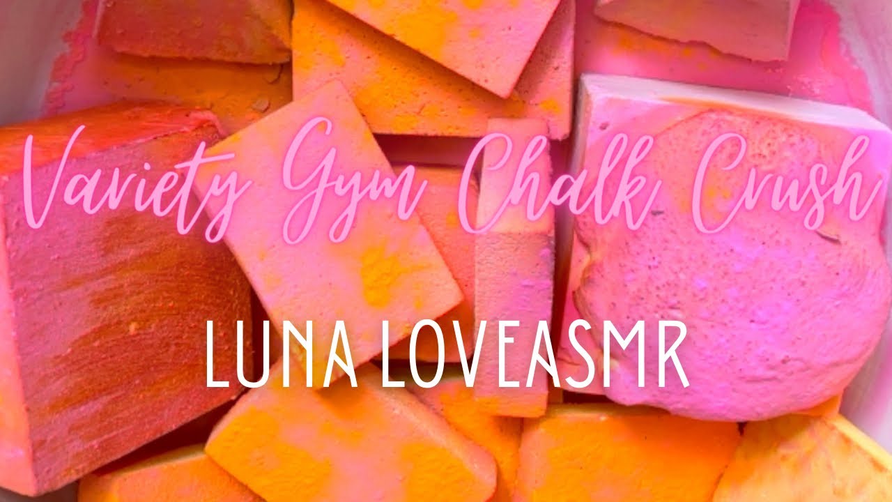 Fresh, Dyed & Reformed Gym Chalk | ASMR | 🍑