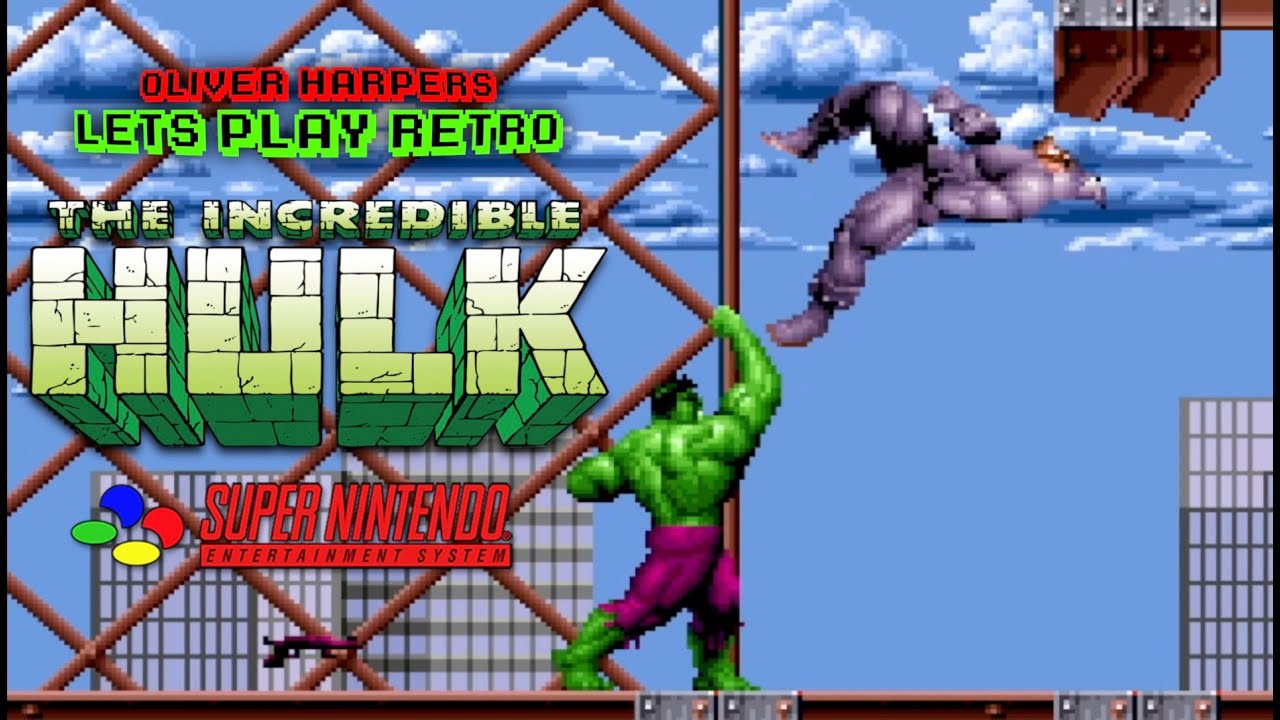 THE INCREDIBLE HULK (SNES) Let's Play Retro
