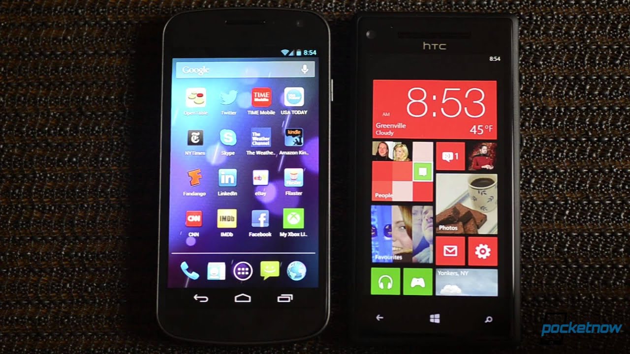 Windows Phone 8 vs. Android 4.1 | Pocketnow