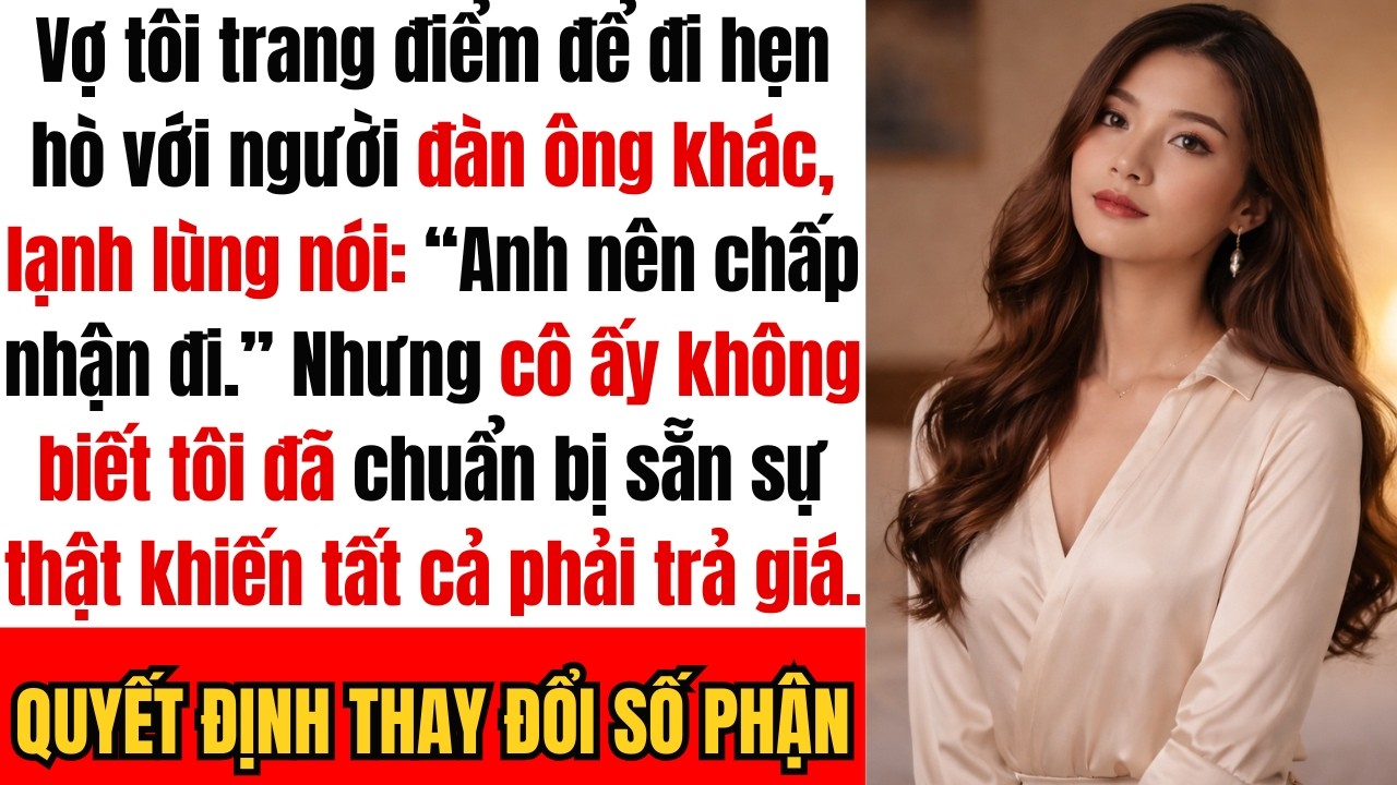 Khi vợ tôi chuẩn bị đi hẹn hò với người đàn ông khác, cô ấy nói: “Anh nên chấp nhận đi.”